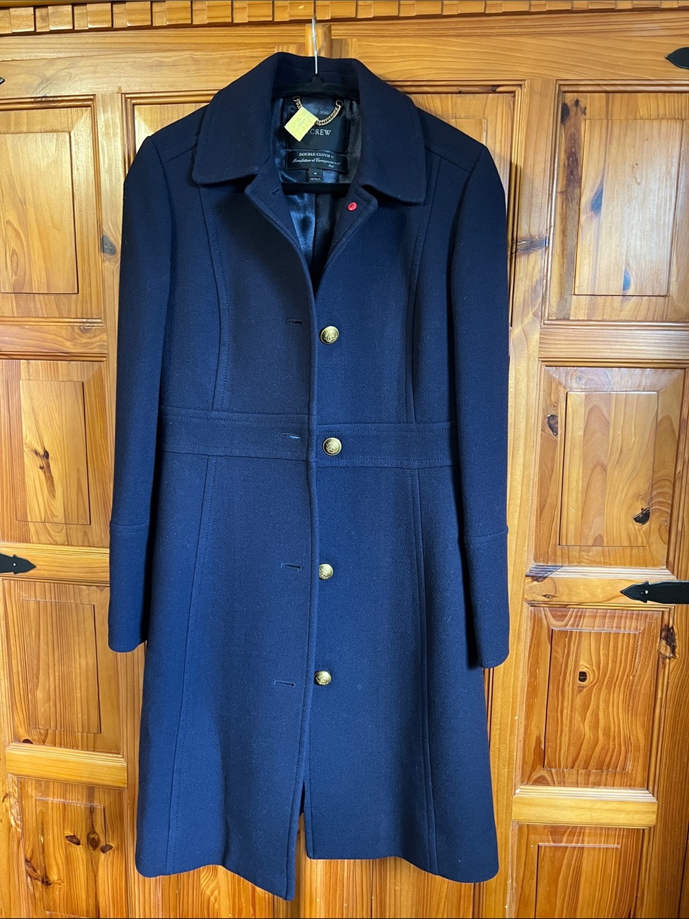 J. Crew Lady Day Coat with Gold Buttons